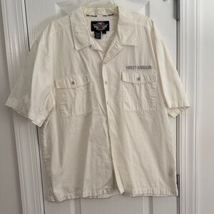 Harley-Davidson Off-White Button-Up Shirt